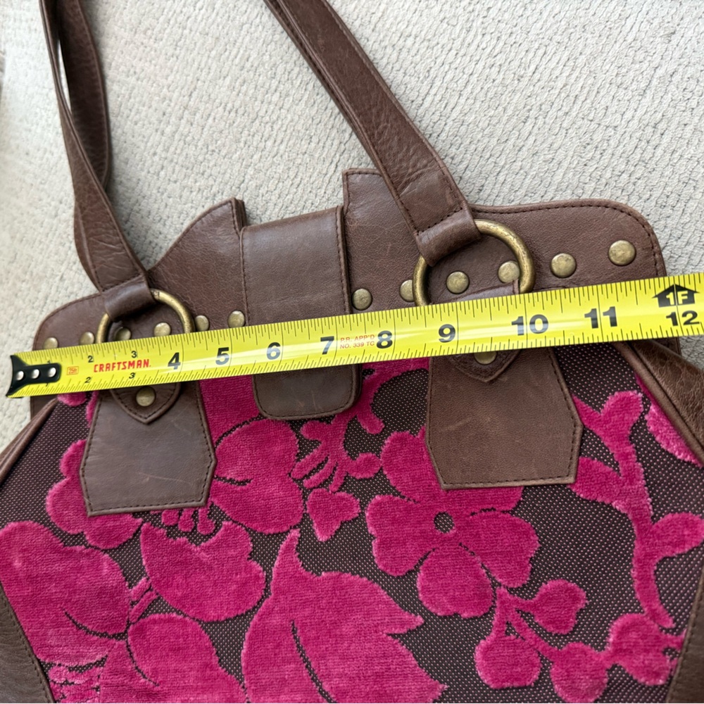 Vintage Siren Floral Genuine Leather Bag - Picture 4 of 8